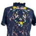 Lovedrobe Women’s Plus Sheath Dress Lace Embroidered Midi Blue Floral Size 18