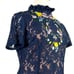 Lovedrobe Women’s Plus Sheath Dress Lace Embroidered Midi Blue Floral Size 18