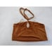 Summer Ray Size M Brown Keyhole Halter Crop Top