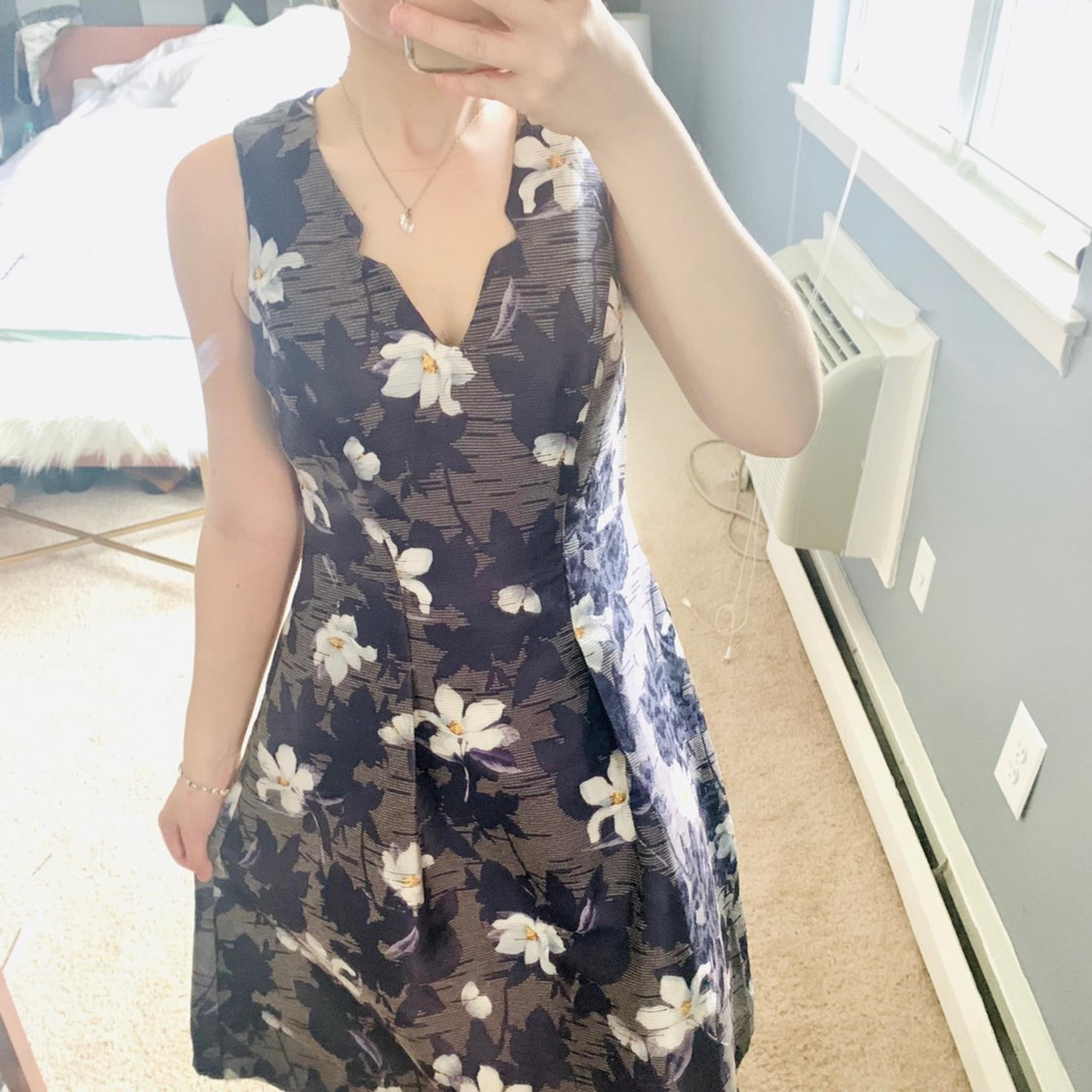 Eva Franco Floral Fit And Flare Dress