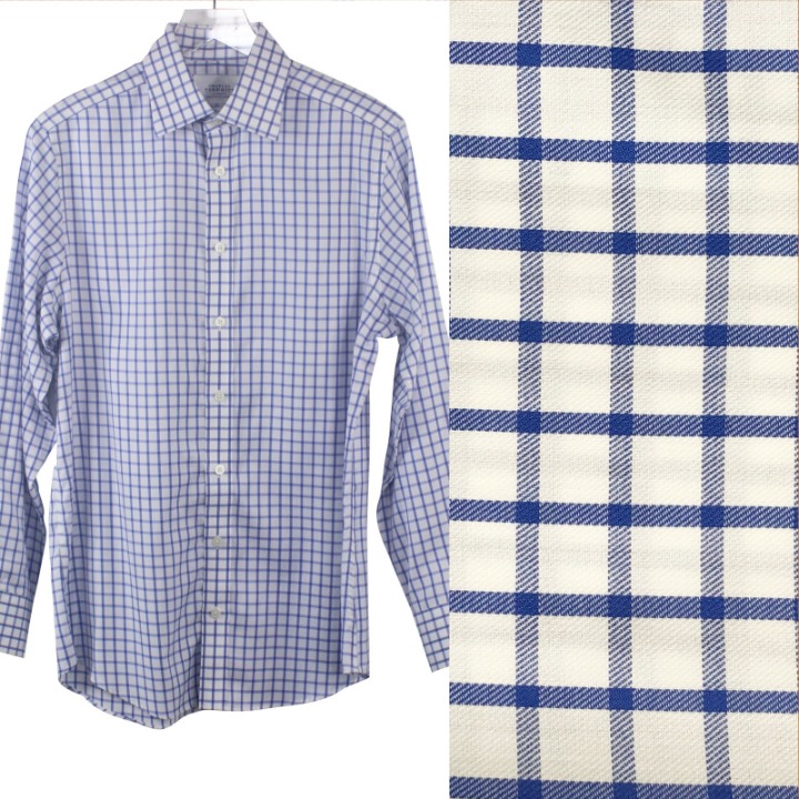 Charles Tyrwhitt Blue White Plaid 15 33