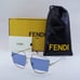 New Fendi FE40016U 32V Sunglasses - Gold Frame, Blue and Transparent Lenses