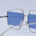 New Fendi FE40016U 32V Sunglasses - Gold Frame, Blue and Transparent Lenses