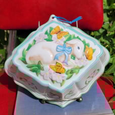 Vintage 80's Franklin Mint Le Cordon Bleu Easter lamb jello mold