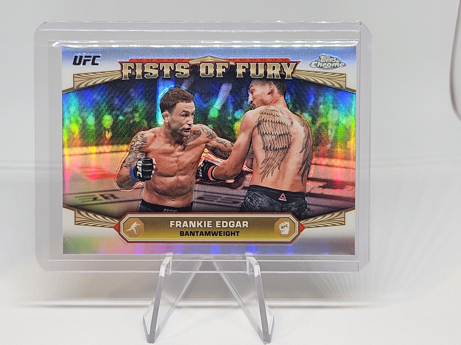 FRANKIE EDGAR - 2024 Topps Chrome - FISTS OF FURY CASE HIT SSP #FOF-3