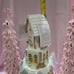 Large Christmas Pastel Gingerbread Sugar Cookie LED Tiered Cake House Castle