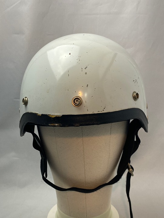 H-A Hirotaki Arai 1960s Half Shell Motorcycle Helmet Large (7 1/8-7 1/4) Japan