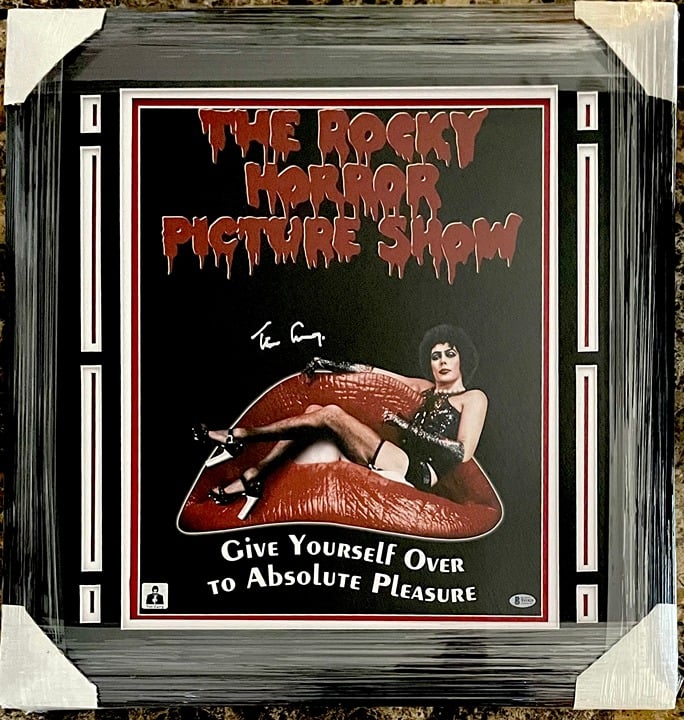 Tim Curry Signed The Rocky Horror Picture Show 16x20 Photo Framed BAS COA
