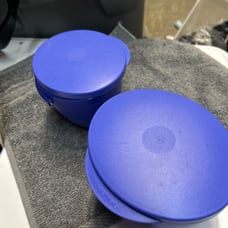 Tupperware Chip & Dip Hanging Bowls Set of Two