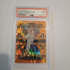 PSA 9 - Victor wembanyama select orange flash RC