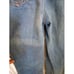 Anthony's overalls, size 5, zipper fly, unhemmed with worn edges, Hong Kong