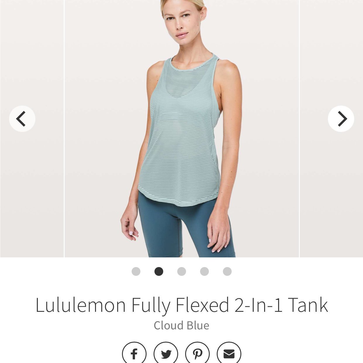 Lululemon fully flexed 2 in 1 tank. 6