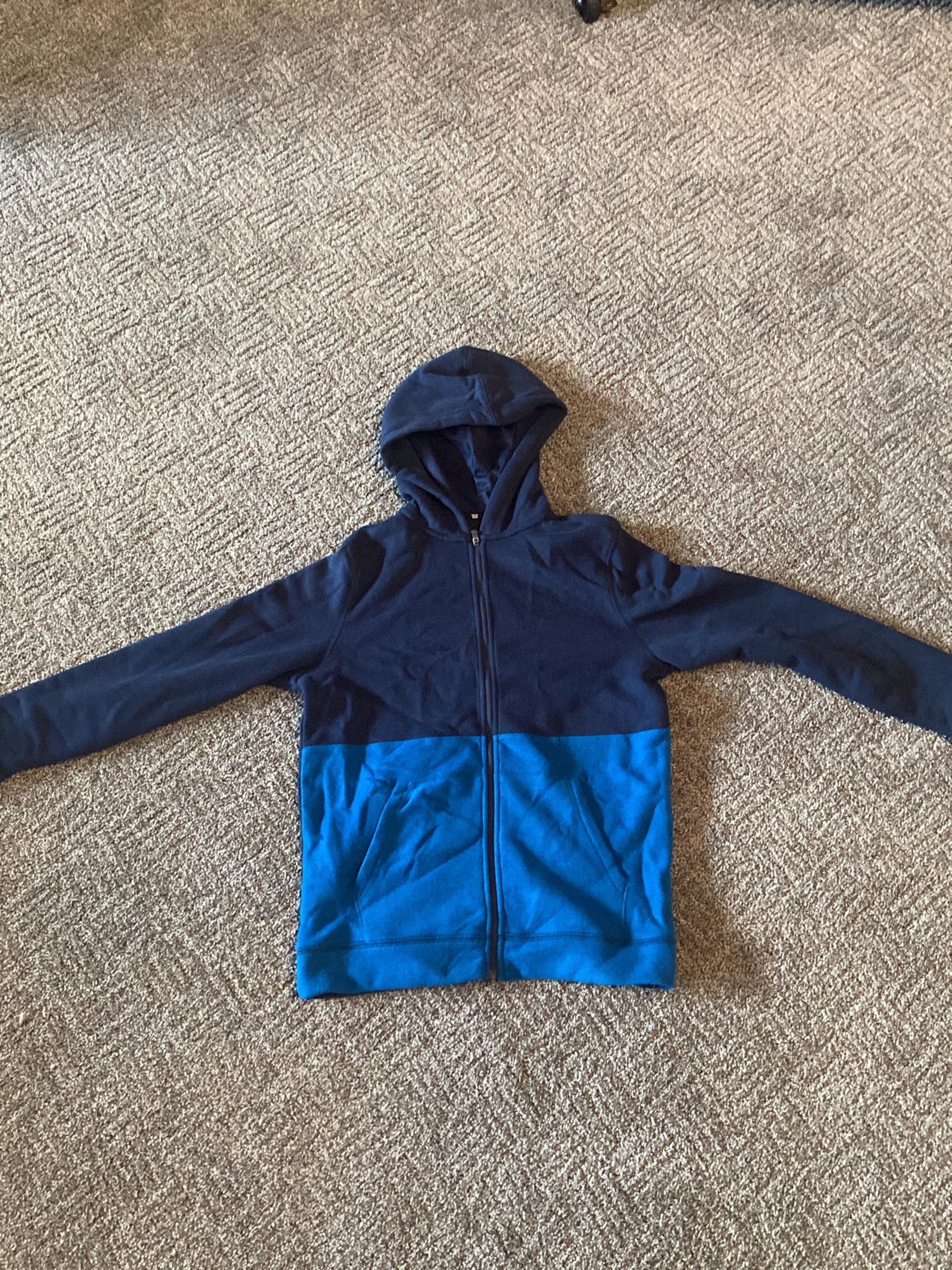 TEK Gear Hoodie Blue and dark blue Zip up Size L