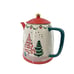 Anthropologie Susannah Garrod Holiday Tis The Season Tea For Two Teapot - Defect