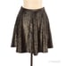 CREATURES OF COMFORT Metallic Circle Skirt A-Line Full Bronze Sparkle Large NWT