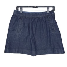 J Crew Skirt Womens Mini Blue Jean Denim Size 6 Small A Line Dark Wash Casual