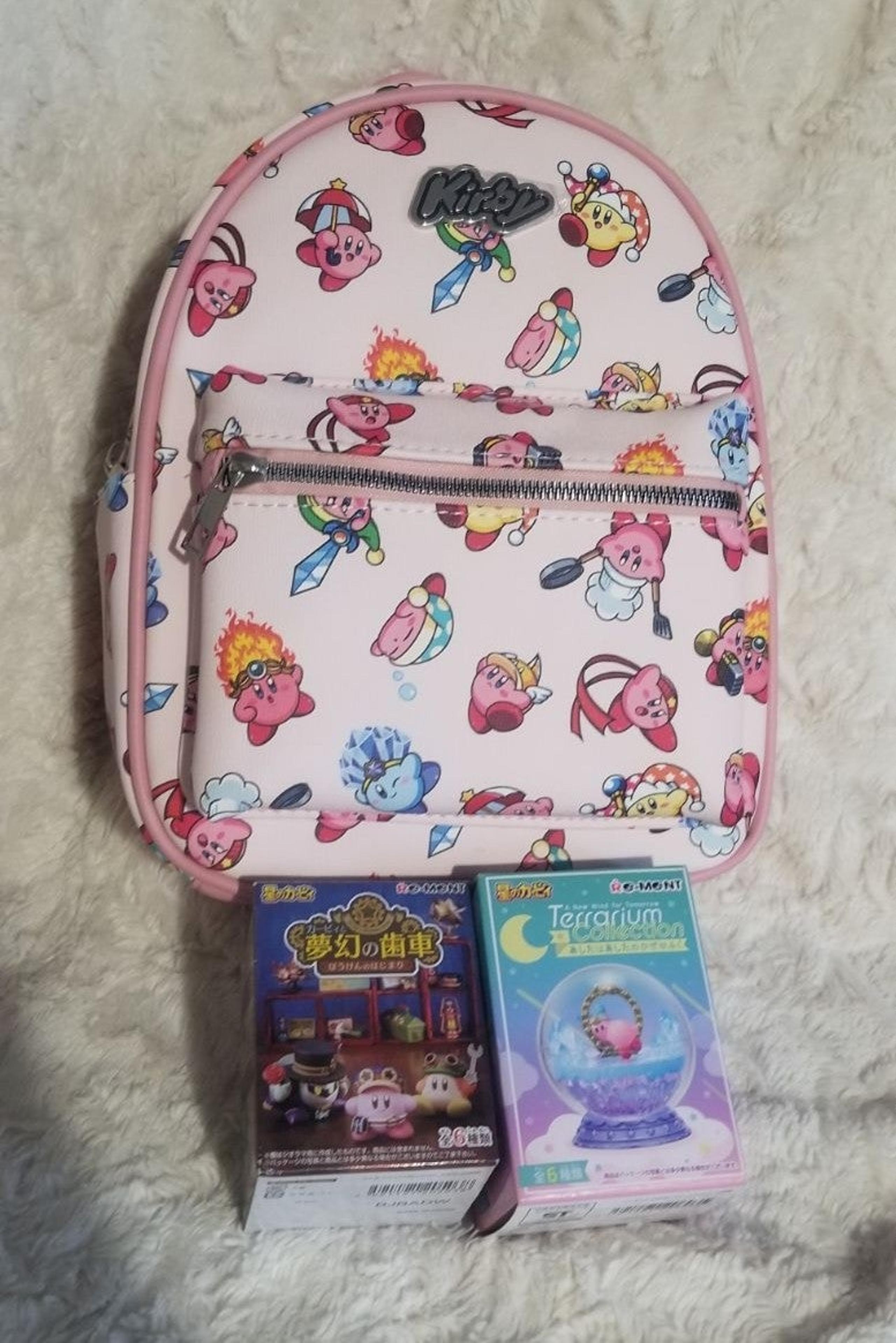 Kirby mini Backpack & 2 Re-ment OPENED blind Boxes