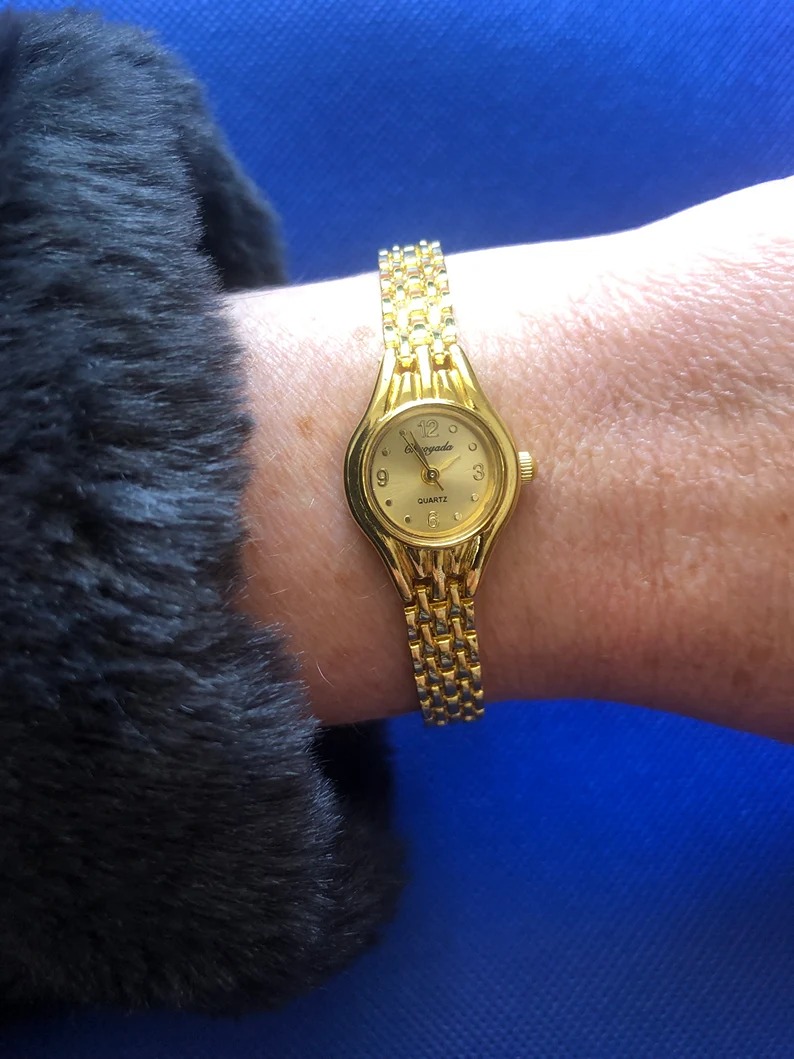 Ladies Gold Plated Vintage Watch