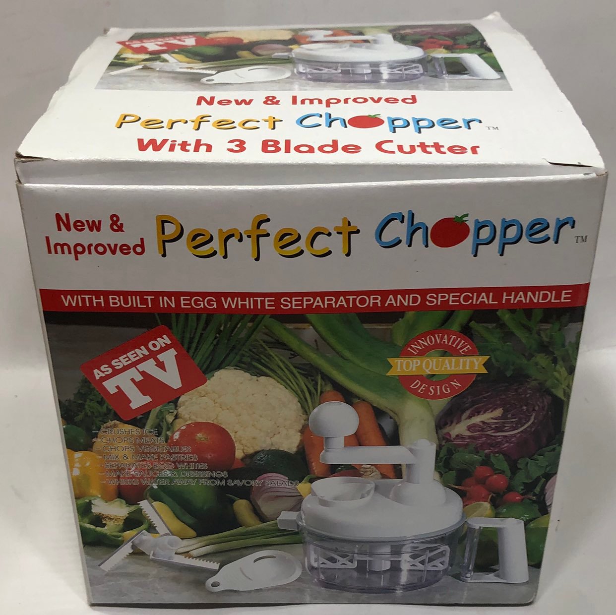 Perfect Chopper With 3 Blade Cutter As Seen On TV Portable Appliance Tool