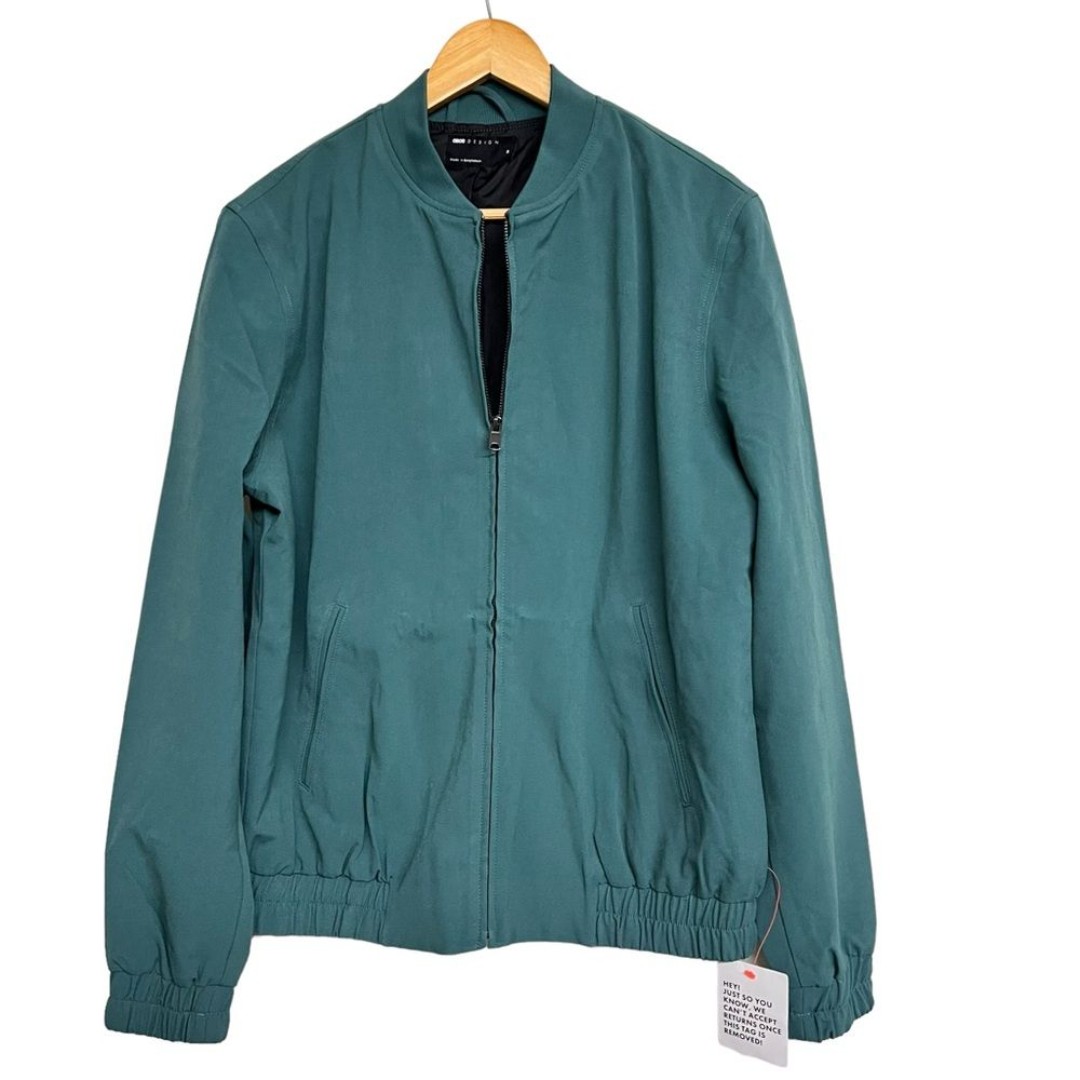 New Mens ASOS Design Full Zip Bomber Jacket