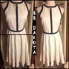 NWT-SZ 2-BB DAKOTA WHITE/BLACK DRESS