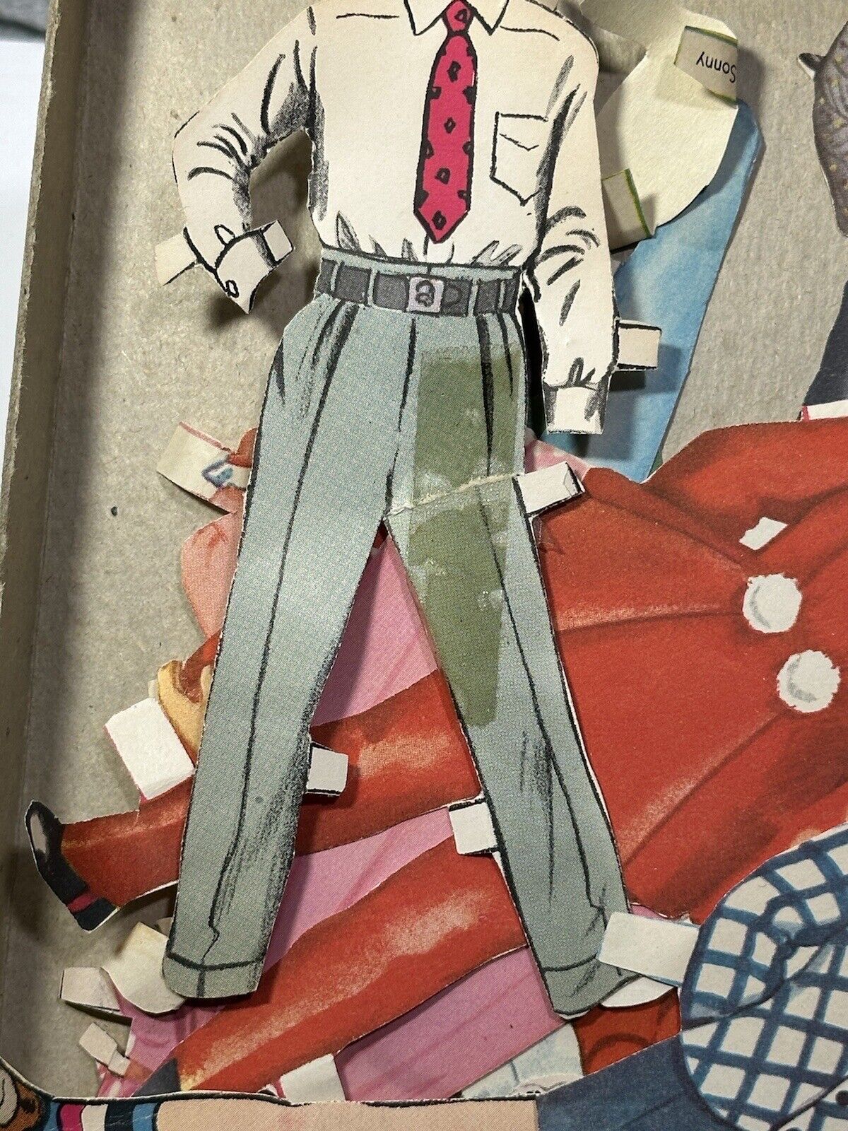 DOLL PAPER DOLL SONNY AND SUE DOLL SET VINTAGE