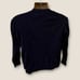 Vintage 90s Monte Carlo Argyle Knit V-Neck Sweater Dark Navy