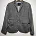 J. Crew Women Schoolboy Blazer Jacket 2 Gray Wool Preppy Academia Old Money
