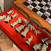 Complete Set Of Foldable Vintage Japanese Chess Samurai Warriors