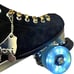 NEW LED Quad Roller Skates Luminous White Wheels Radar Wheel Bag BLUE SET