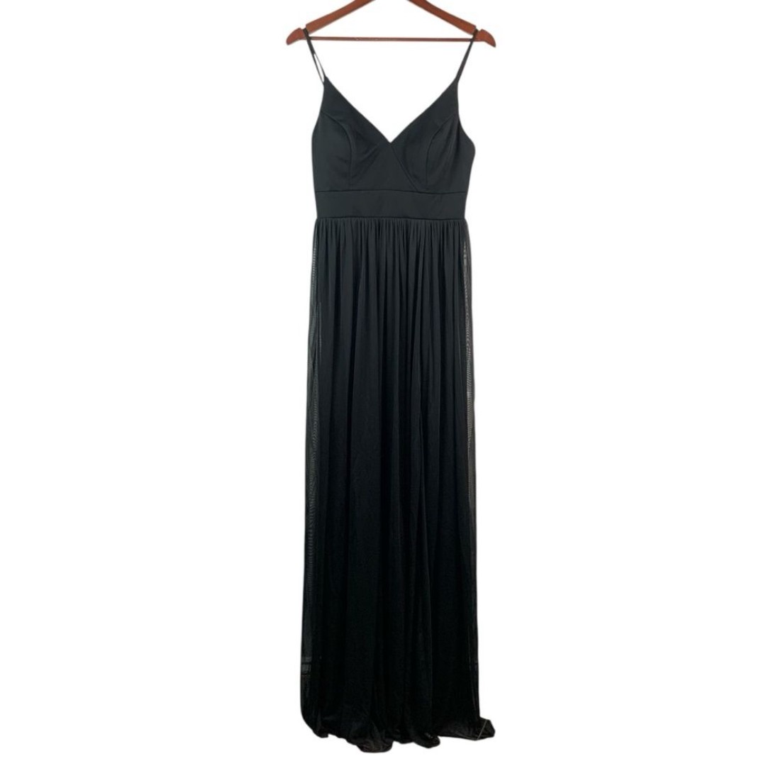 NWT AZAZIE women’s black bridesmaids Prom Maxi dress size 10A