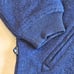 VTG BURTON SNOWBOARDS THERMALAYER ZIP SKI SNOW JACKET NAVY COBALT WOOL LG Women