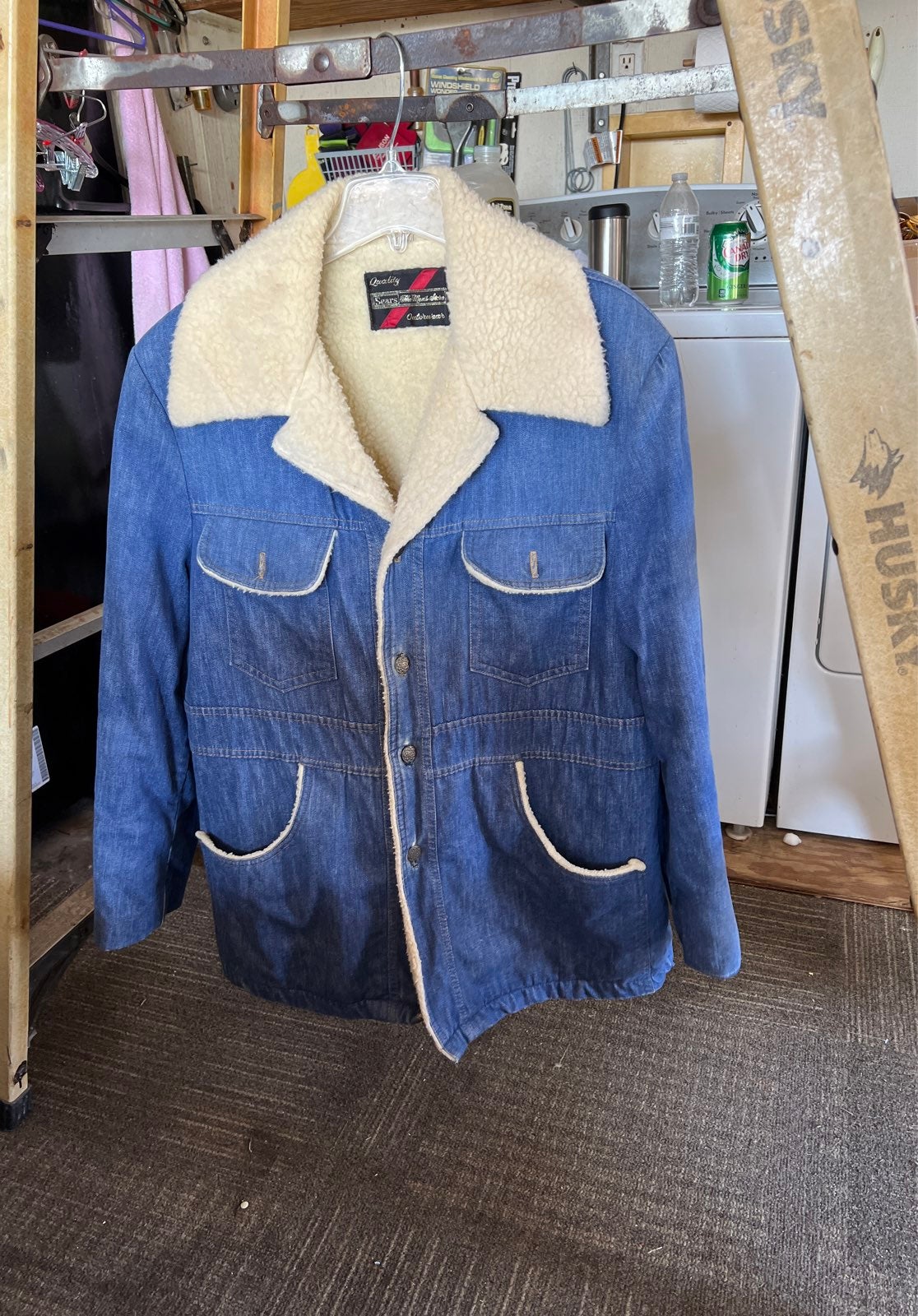 sears mens denim jacket