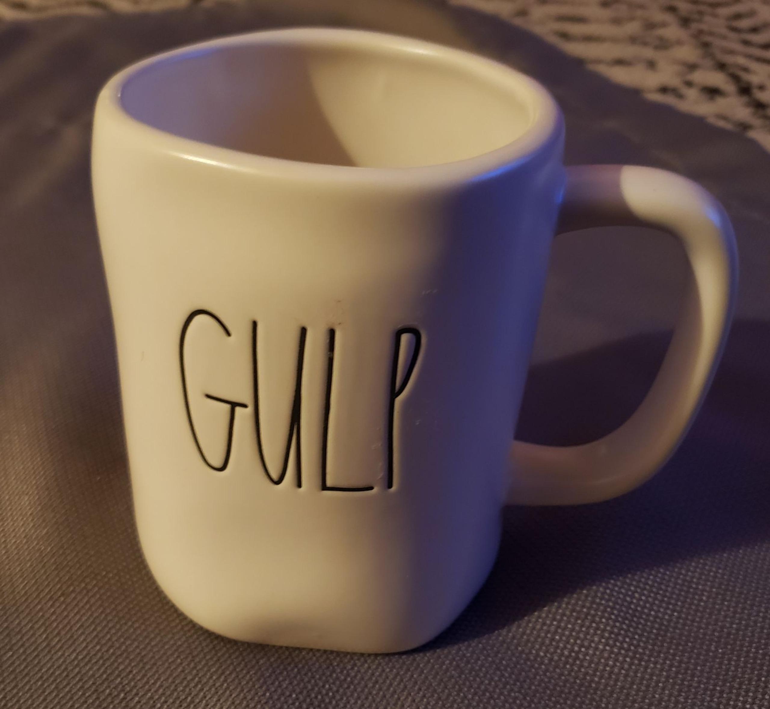 Rae Dunn "GULP" Coffee/Tea Cup