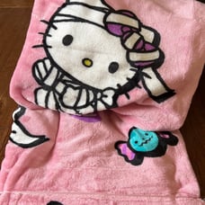 NEW Hello Kitty Pink Halloween Blanket Throw 50x70 in