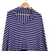 Lilly Pulitzer Harp Wrap Poncho Sweater Stripe Blue White Spectrum 100% Cotton