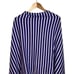 Lilly Pulitzer Harp Wrap Poncho Sweater Stripe Blue White Spectrum 100% Cotton