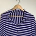 Lilly Pulitzer Harp Wrap Poncho Sweater Stripe Blue White Spectrum 100% Cotton