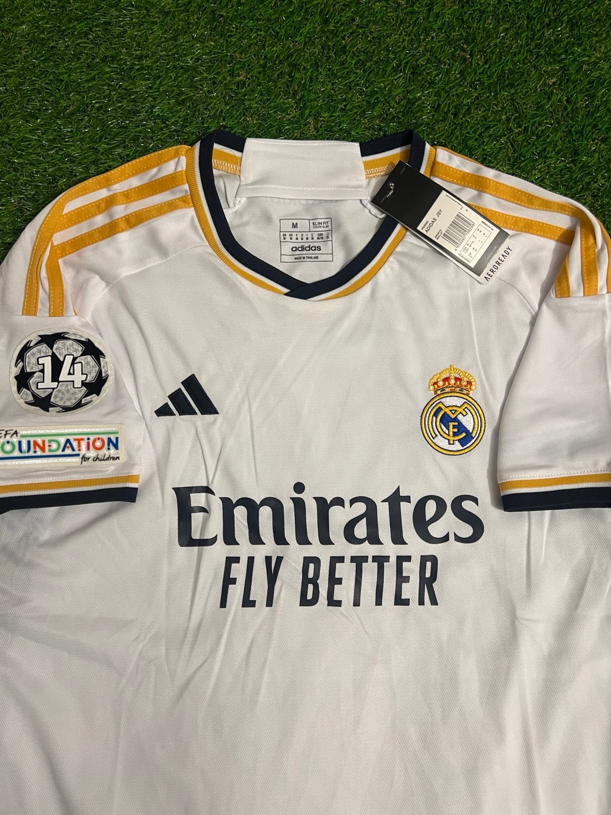 Vini JR Real Madrid Soccer Jersey Home Football 2023 adidas SHOP FAN JERSEY M