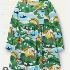 Mini Boden Shetland Sunrise Jersey Dress 9/10