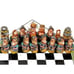 Handcrafted Wooden Peruvian Chess Set Portable Aztecs Mayans Incas vs Spanish