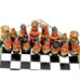 Handcrafted Wooden Peruvian Chess Set Portable Aztecs Mayans Incas vs Spanish