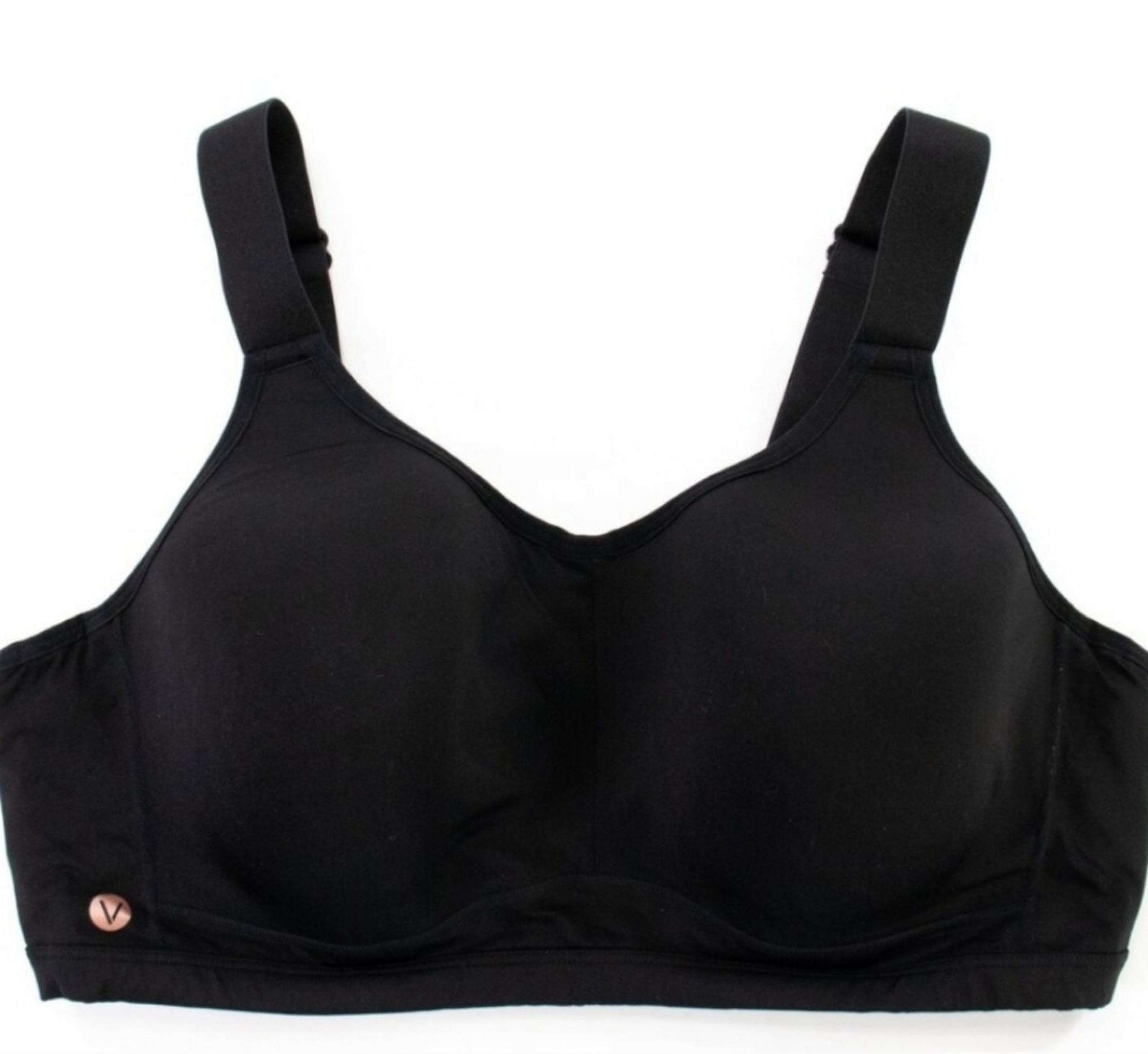 Livi Active Sports Bra Solid Black Underwire Support Lane Bryant Size 44F