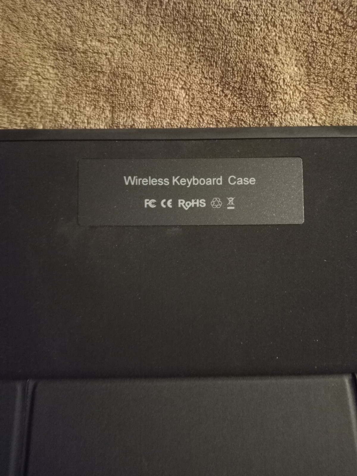 Wireless keyboard case