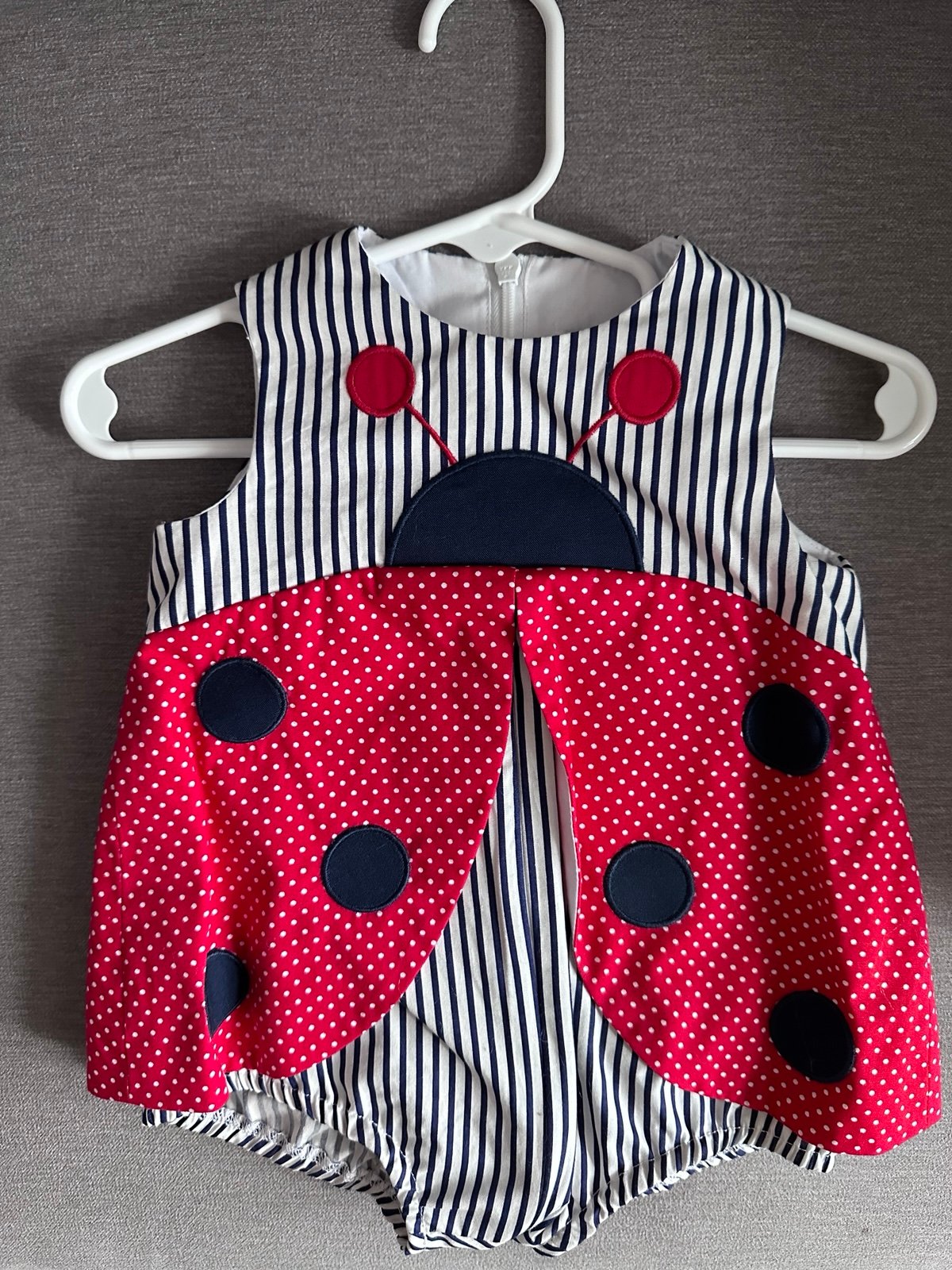 Florence Eiseman Ladybug Romper, 6M