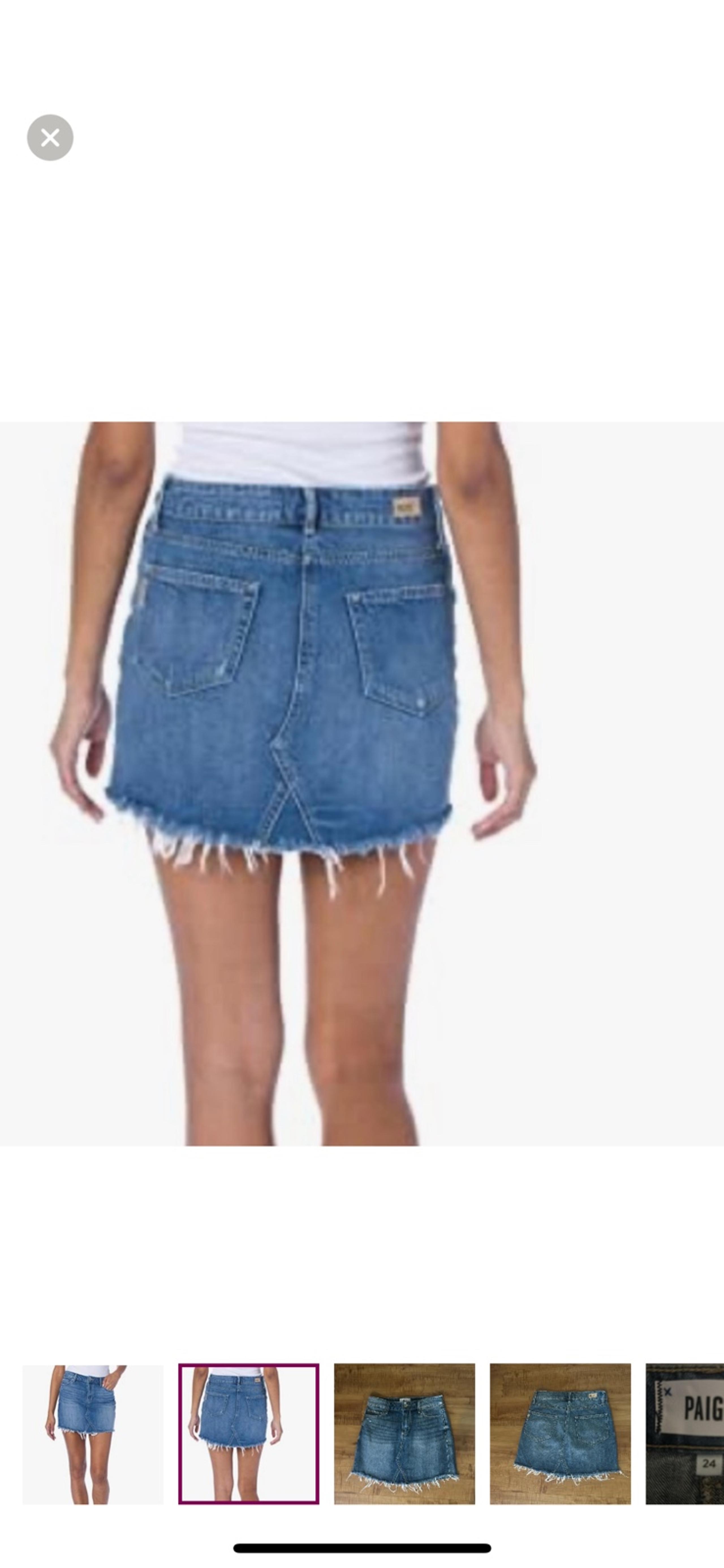 Super Cute PAIGE Jean Denim mini Skirt size 24 / 0