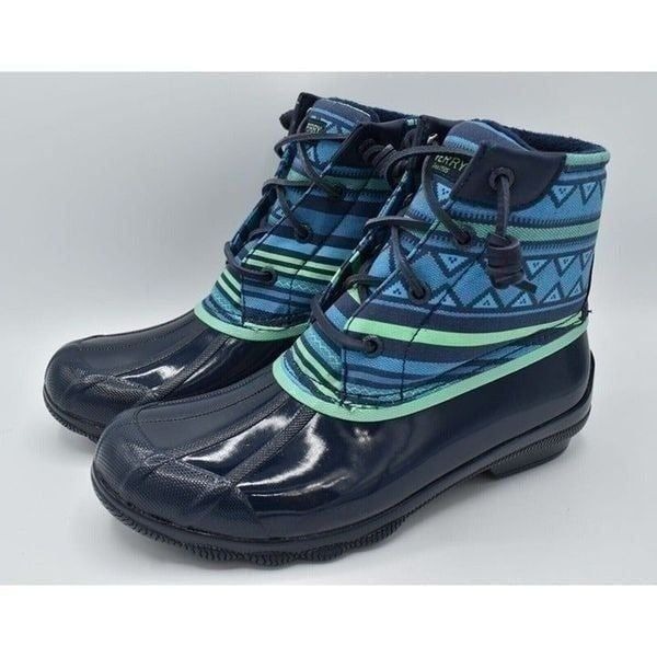 Sperry Top Sider Womens Size 7 Syren Gulf Playa Navy Blue Duck Boots