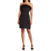 Sam Edelman Black Feather Top Strapless Mini Dress Women's Size 8