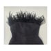 Sam Edelman Black Feather Top Strapless Mini Dress Women's Size 8
