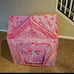 Kids Tent Princess Play Tent Pink Flower Pretend Playhouse